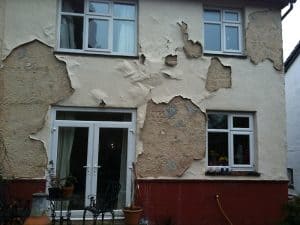 Exterior wall paint failed