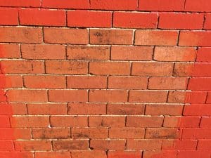 paint taken off bricks