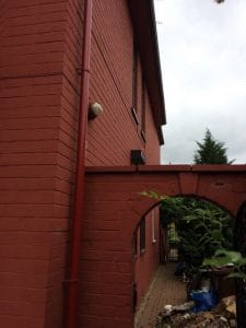 Brick before paint cleaning