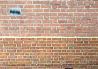 Brick cladding plinth