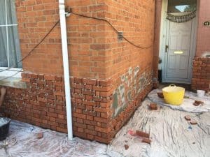 brick cladding brick cutting