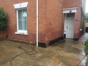 Damp in lower brick work