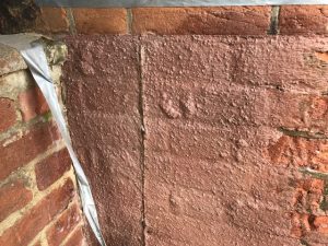 Cleaning paint off bricks