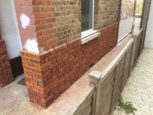 brick cladding using sliced bricks